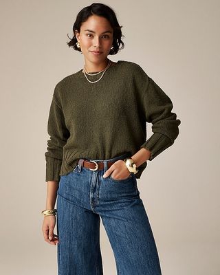 Relaxed Crewneck Beach Sweater