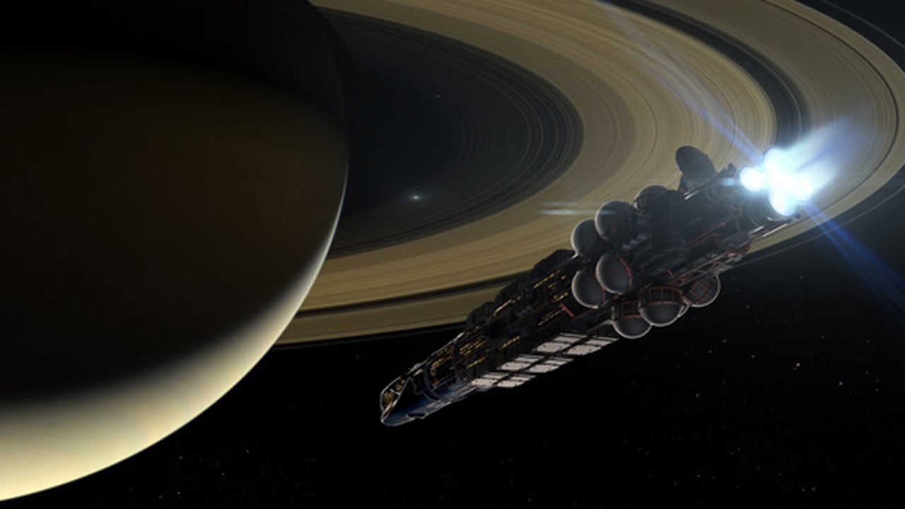 Avenue 5 concept imagery for a 2-mile space cruise ship at the heart of of HBO's space comedy.
