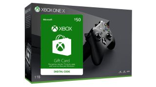 An Xbox One X with a $50 gift card.