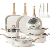 CAROTE 21pcs Pots and Pans Set