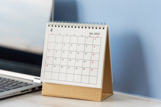 April 2022 Desk Calendar