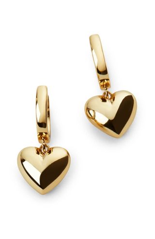 Puffed Heart Hoops - Jessica