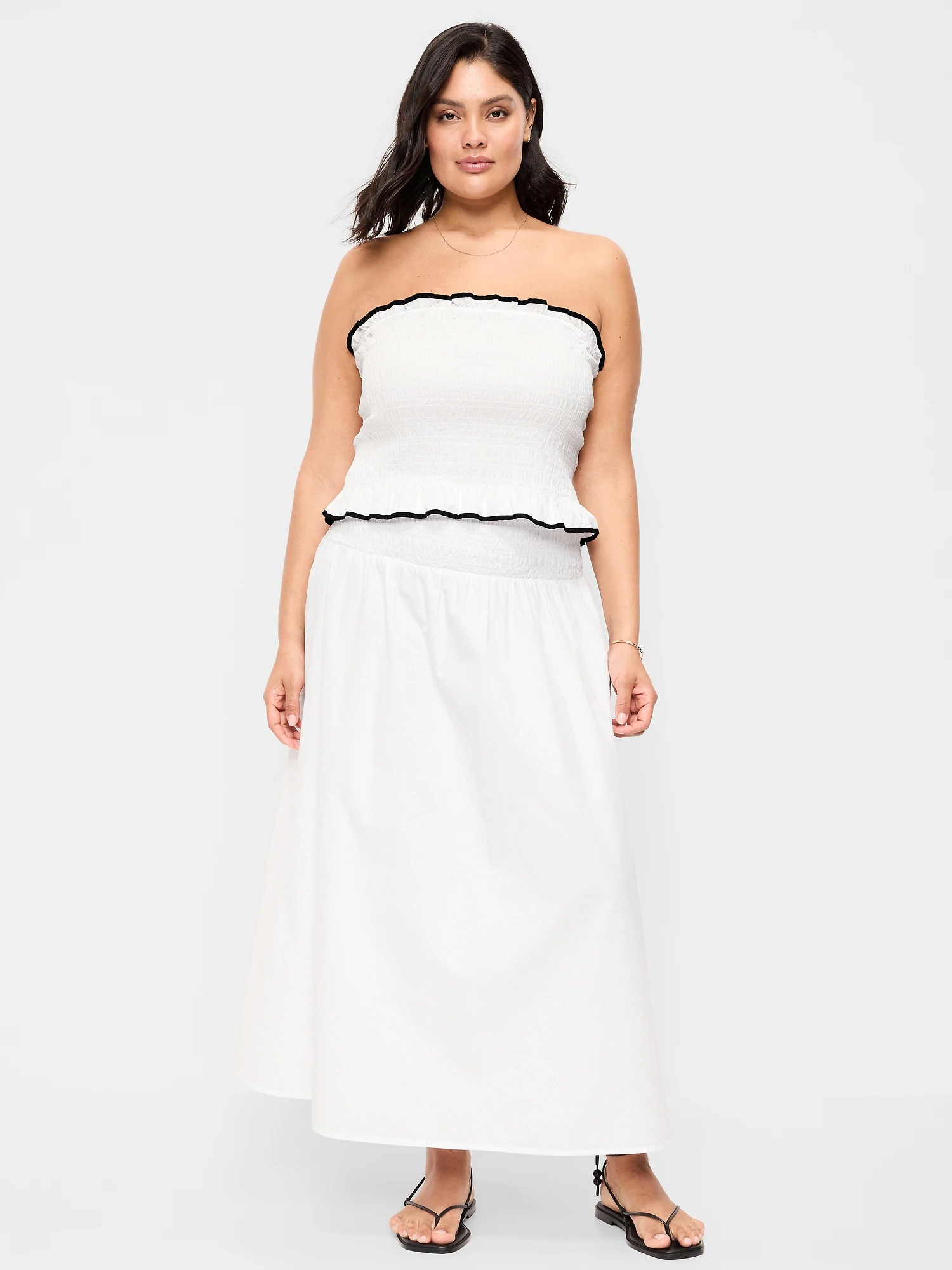 Old Navy Smocked-Waist Maxi Skirt.