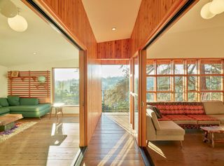 Interior of House in Trees, by Anonymous Architects, Los Angeles