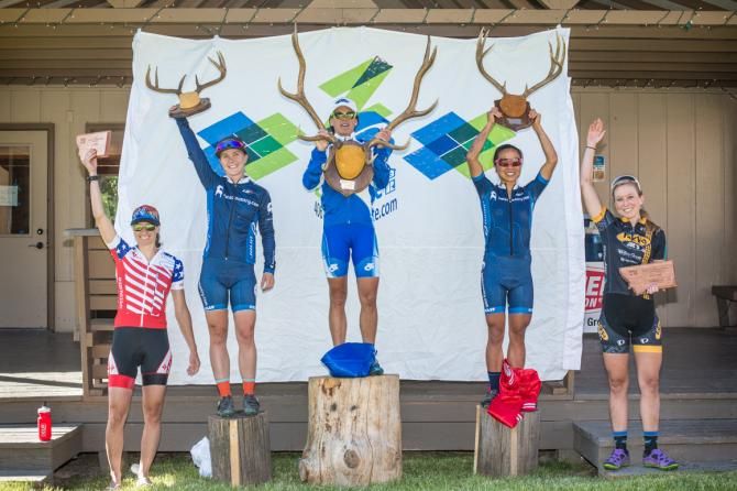 The women's Missoula XC podium