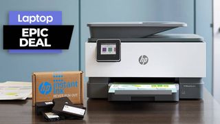 HP printer with HP Instant Ink box 