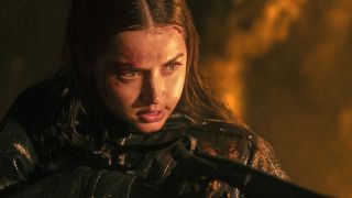 Eve Macarro (Ana de Armas) uses a weapon in From The World of John Wick: Ballerina