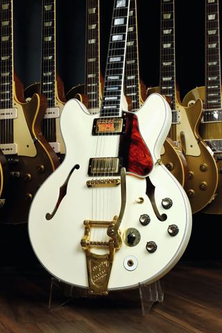 1967 Gibson ES-355TD-SV in Polaris White custom color finish