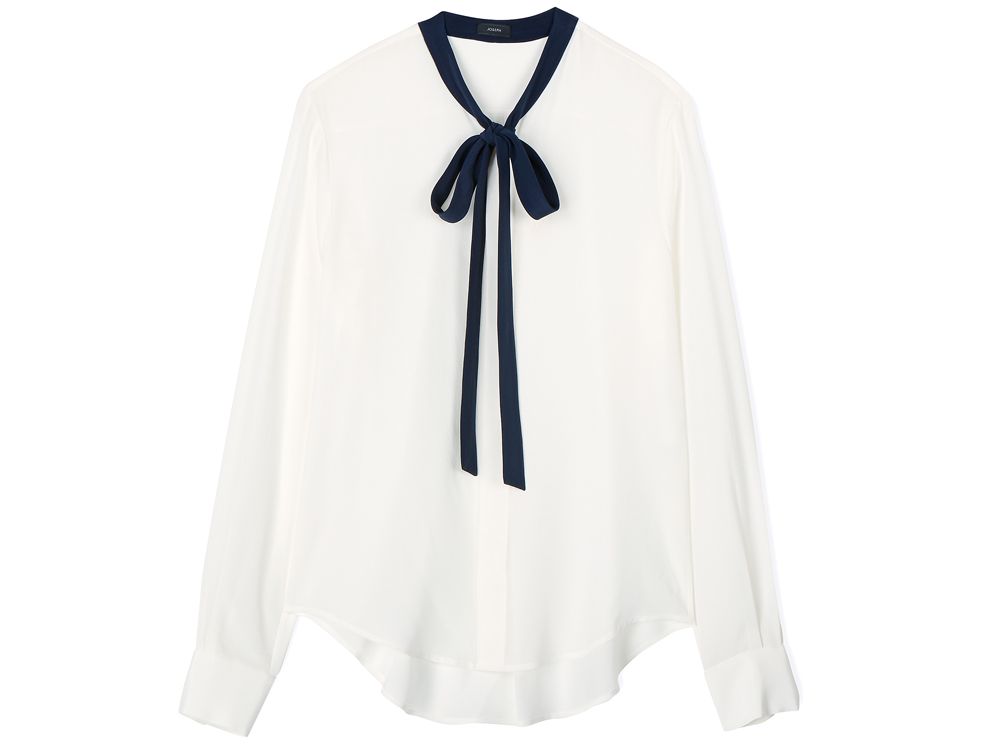 Joseph White Silk Blouse 