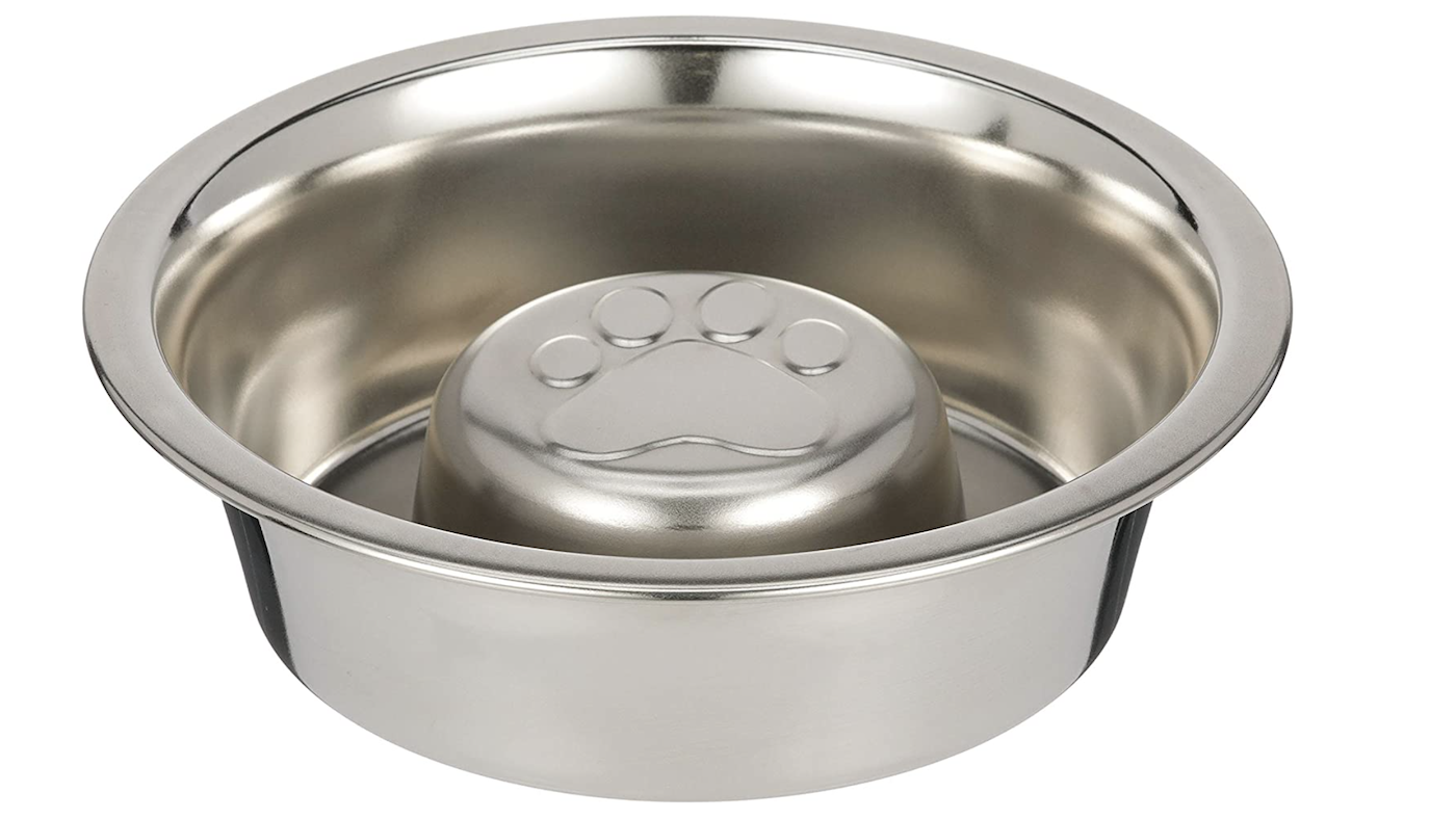 Stainless steel dog bowl