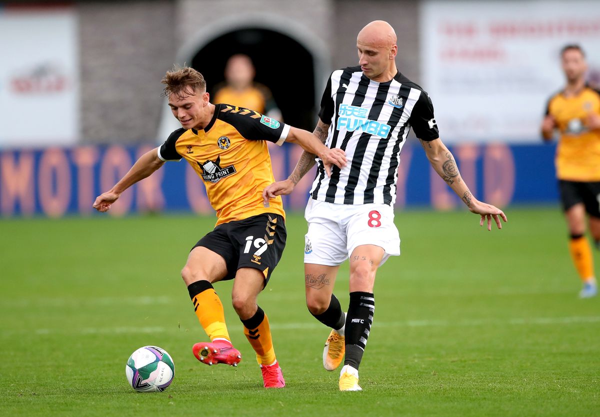 Newport County v Newcastle United – Carabao Cup – Fourth Round – Rodney Parade