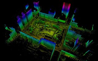 A lidar system readout from Velodyne, which is a company with lidar systems in use in self-driving cars. Credit: Velodyne