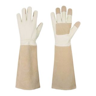 Handlady long leather gardening gloves