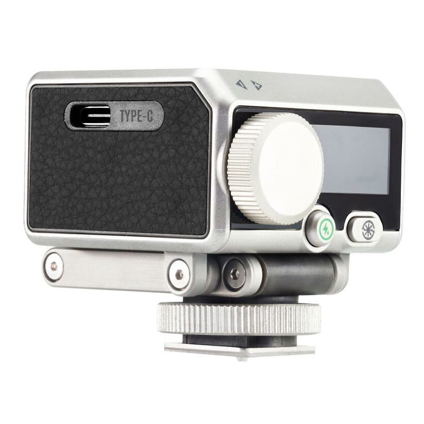 The Harlowe Pocket Flash is a small retro-styled flash with riser legs