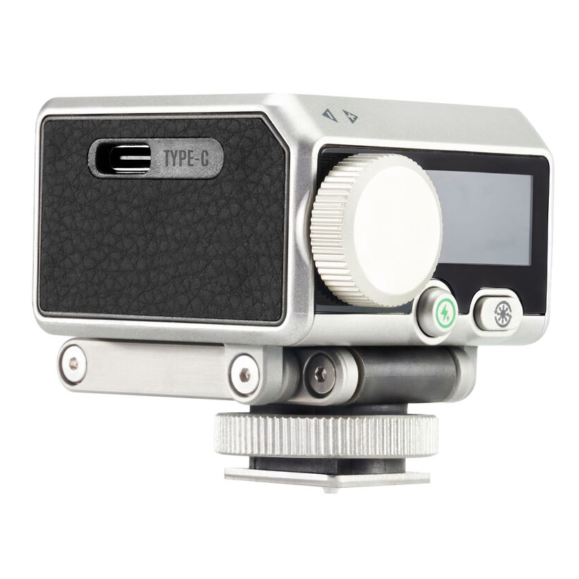 The Harlowe Pocket Flash is a small retro-styled flash with riser legs