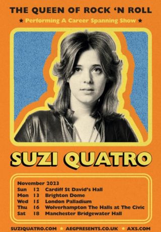 Suzi Quatro tour poster