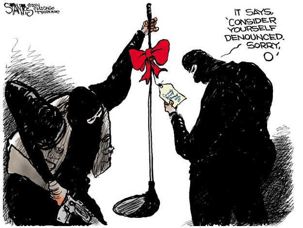 Political cartoon world ISIS Obama