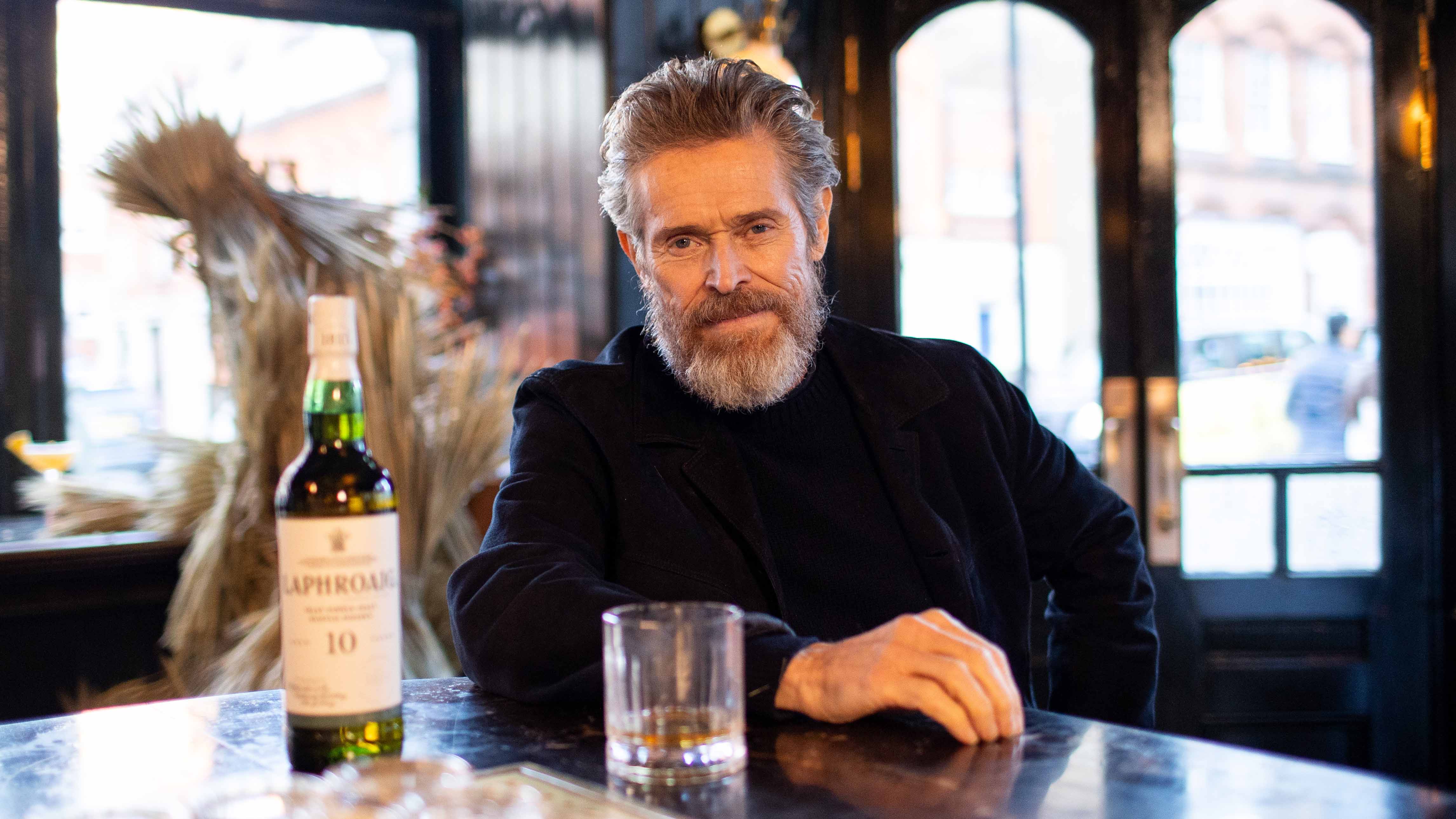 Willem Dafoe and Laphroaig