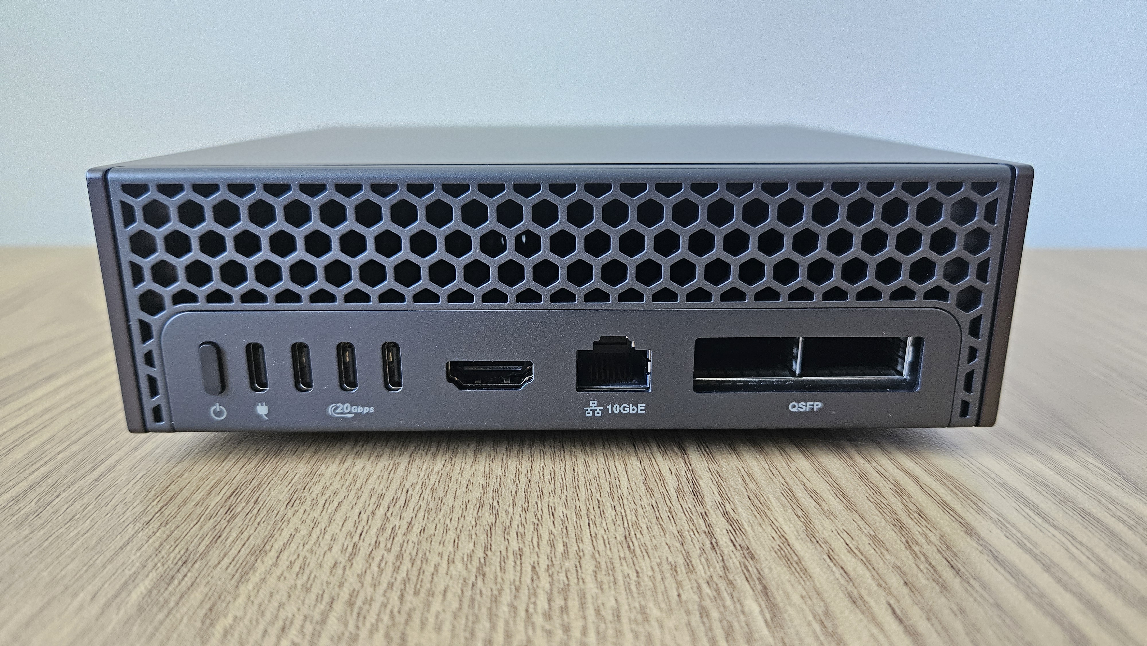The Dell Pro Max with GB10 on a desk