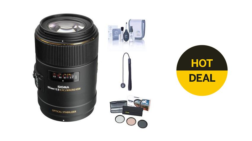 Save $500 on this Sigma 105mm f/2.8 Macro Lens bundle