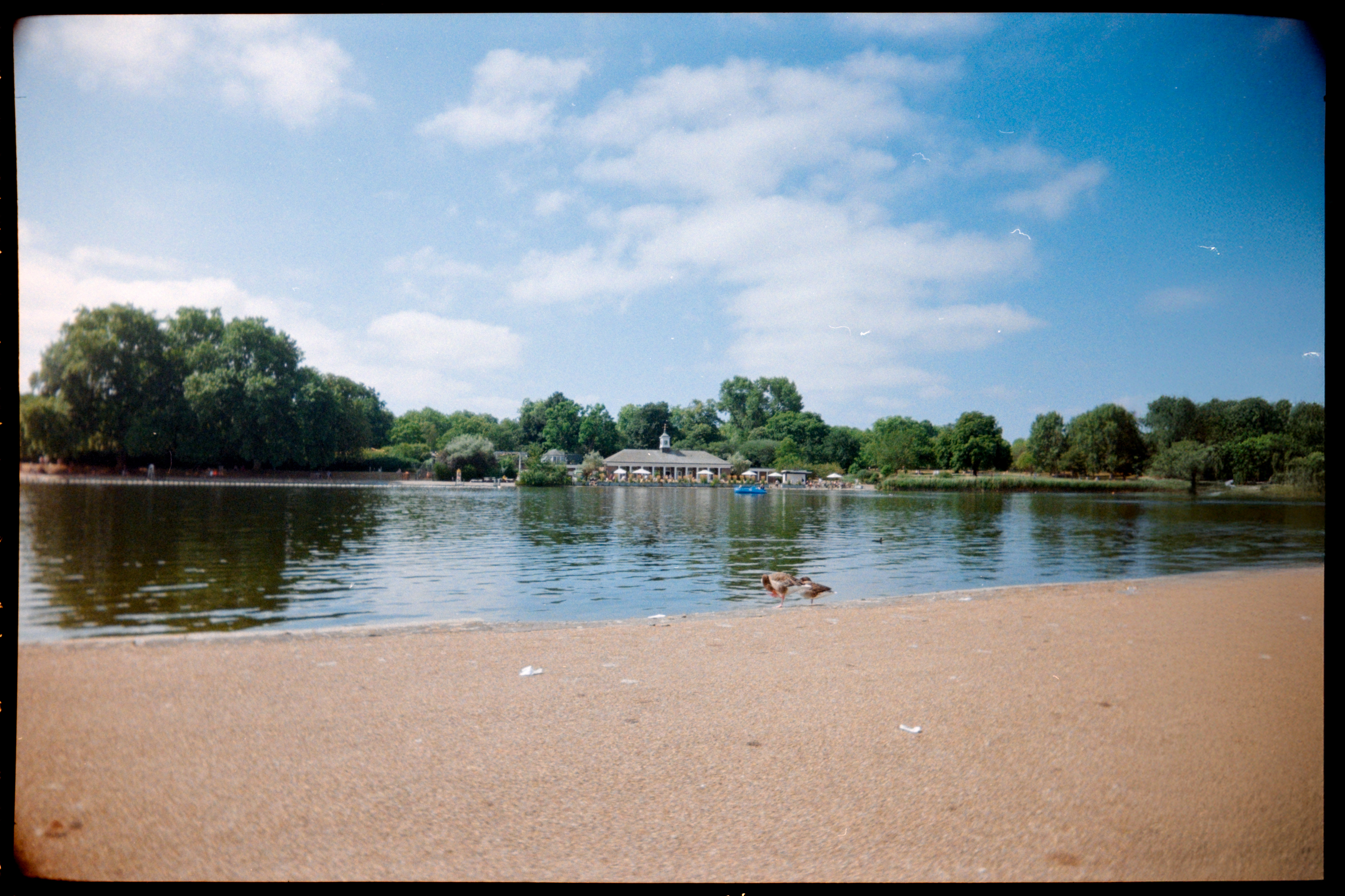 View over the Serpentine in Hyde Park London