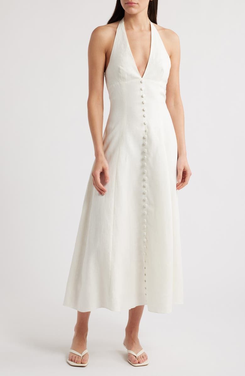 Marie Linen Halter Dress