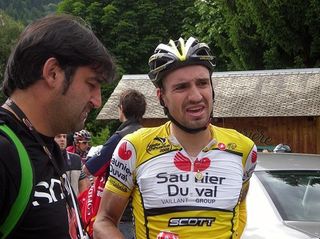 Juan José Cobo (Saunier Duval-Scott) passed all the climbs of the day in first position.
