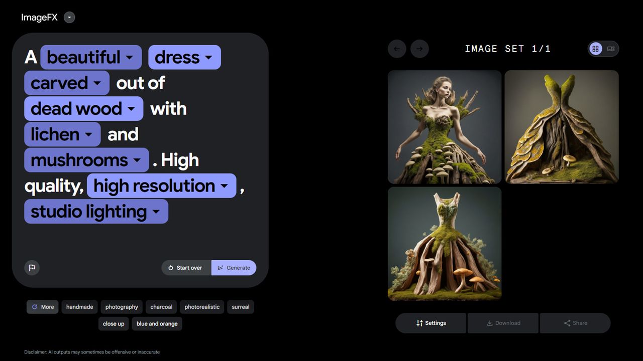 ImageFX - generated dress