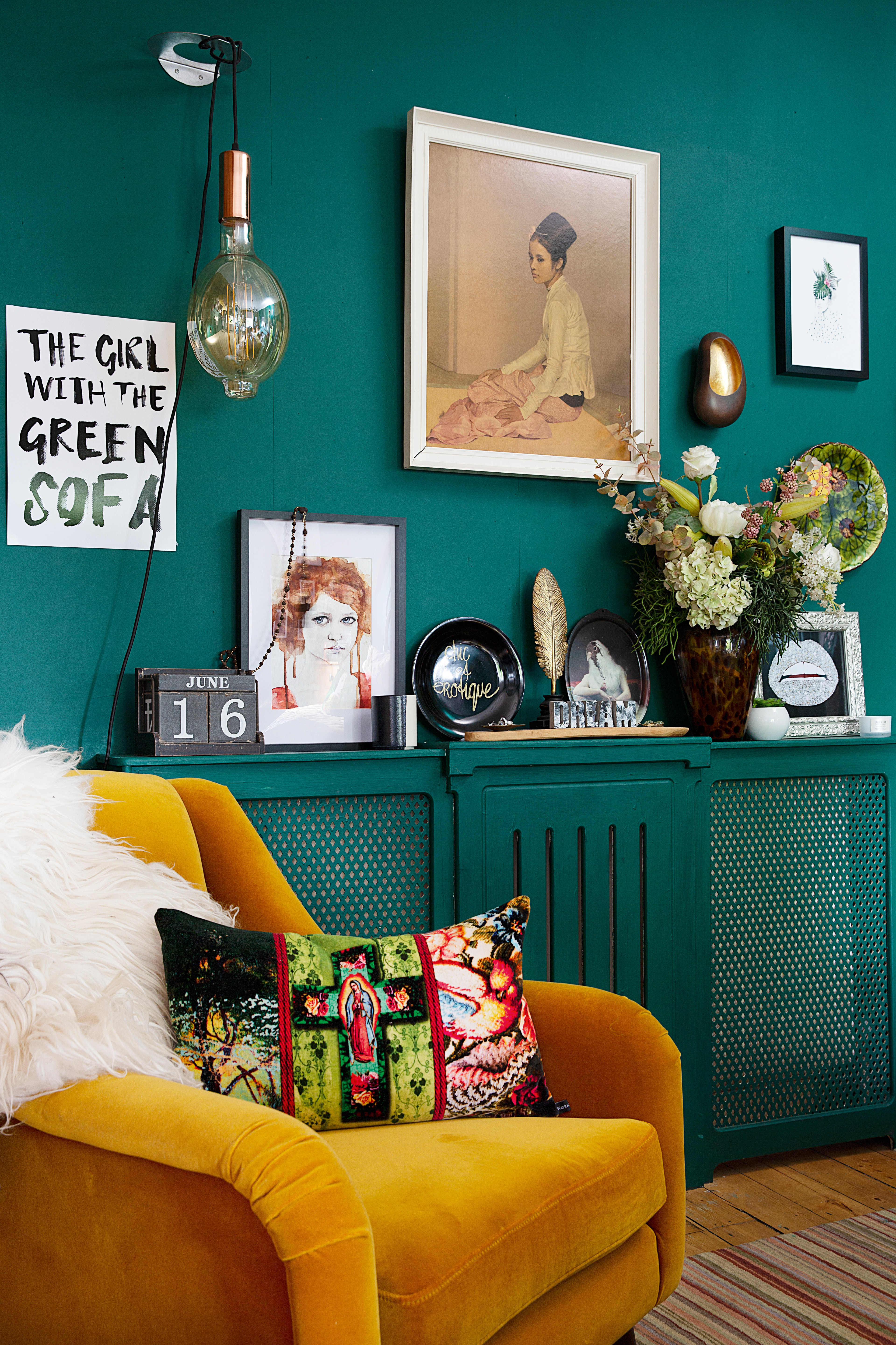 Green living room