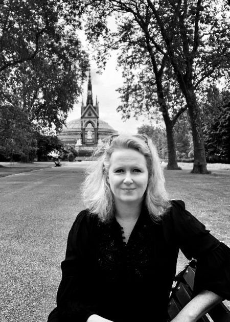 black and white portrait of fiona mccarthy