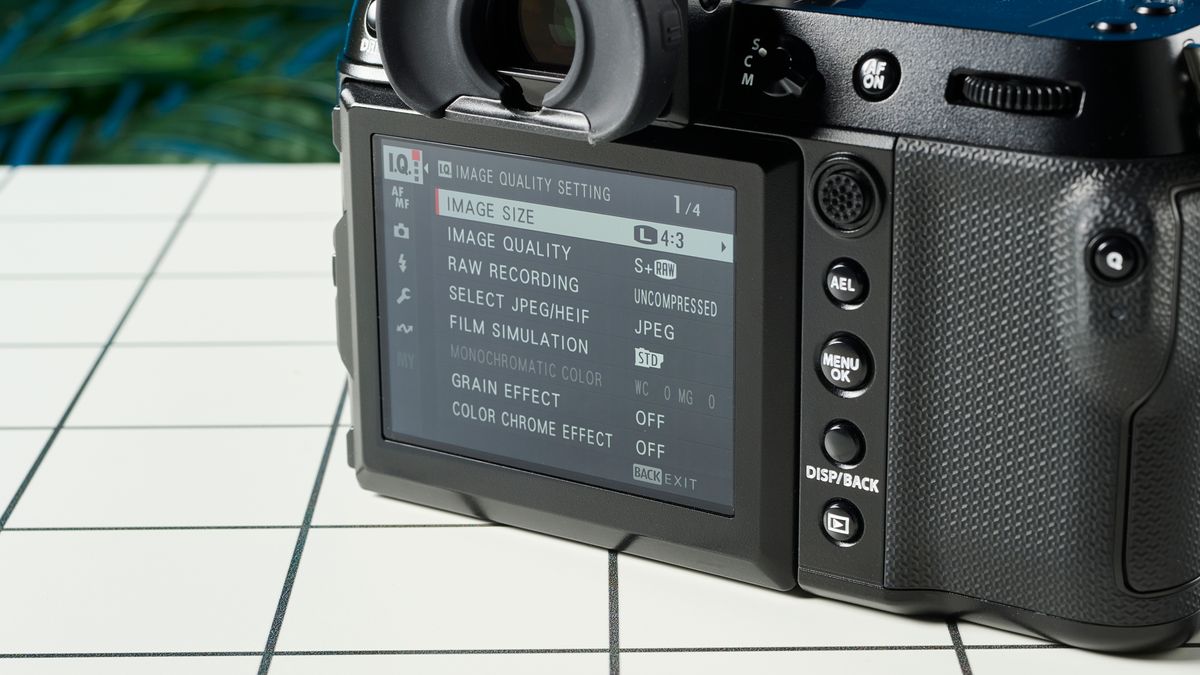 The Fujifilm GFX100S II menu