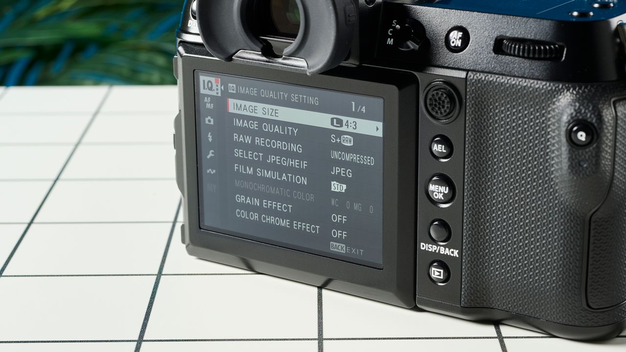 The Fujifilm GFX100S II menu
