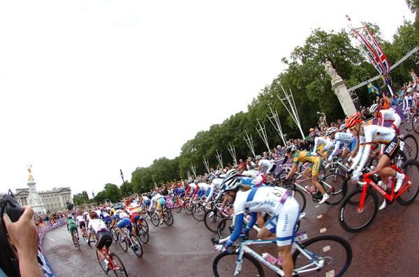 The start of the women's Olympic race