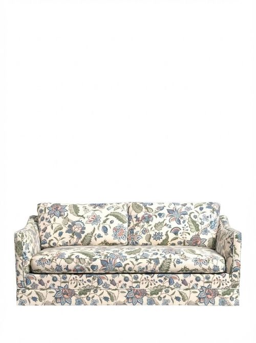 John Lewis X Sanderson Islington Newnham Courtney Medium 2 Seater Sofa, Indigo/olive