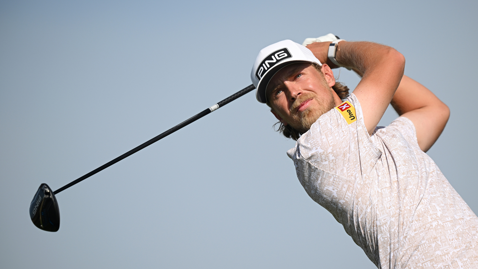 Kristoffer Reitan hits a driver