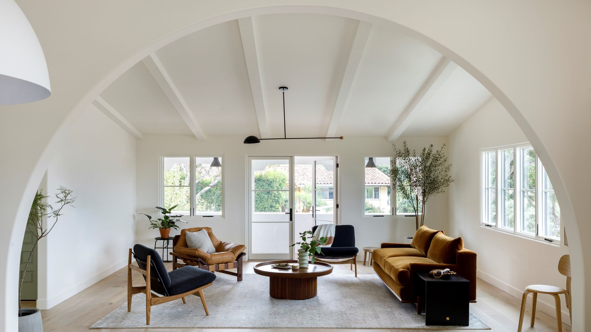 Floating furniture in the living room