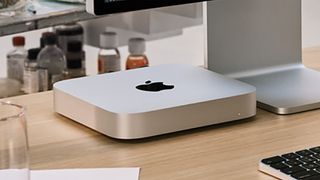 An Apple Mac mini M2 Pro on a desk