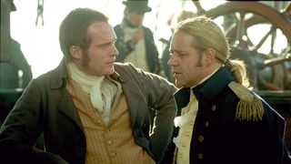 Paul Bettany and Russell Crowe in Master and Commander: Far Side of the World