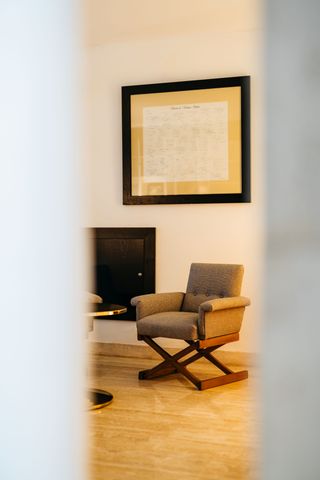 Hotel de Mar’s bespoke Scissor Armchair