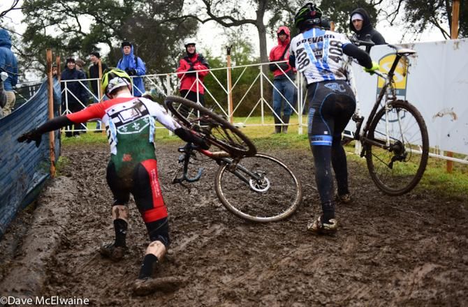 Collegiate racing at the USA Cycling Cyclo-cross National Championships in Austin.