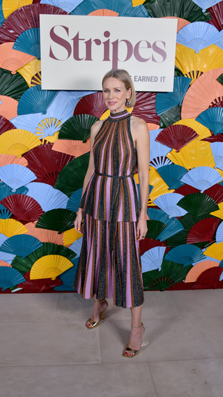 Naomi Watts attends the Stripes Launch Party hosted by Amyris and Naomi Watts on October 19, 2022 in Pacific Palisades, California
