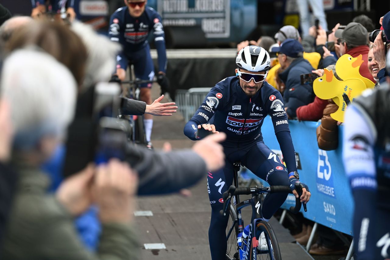 Julian Alaphilippe before the start of the recent E3 Saxo Classic