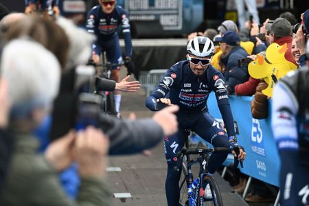 Julian Alaphilippe before the start of the recent E3 Saxo Classic