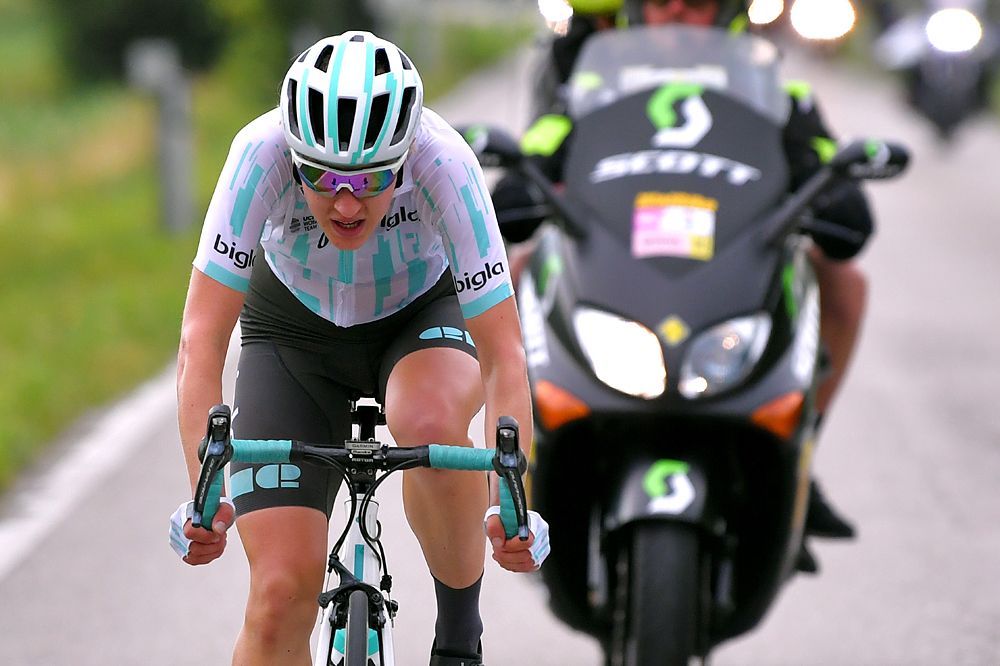Elizabeth Banks (Bigla) wins stage 8 at the Giro Rosa