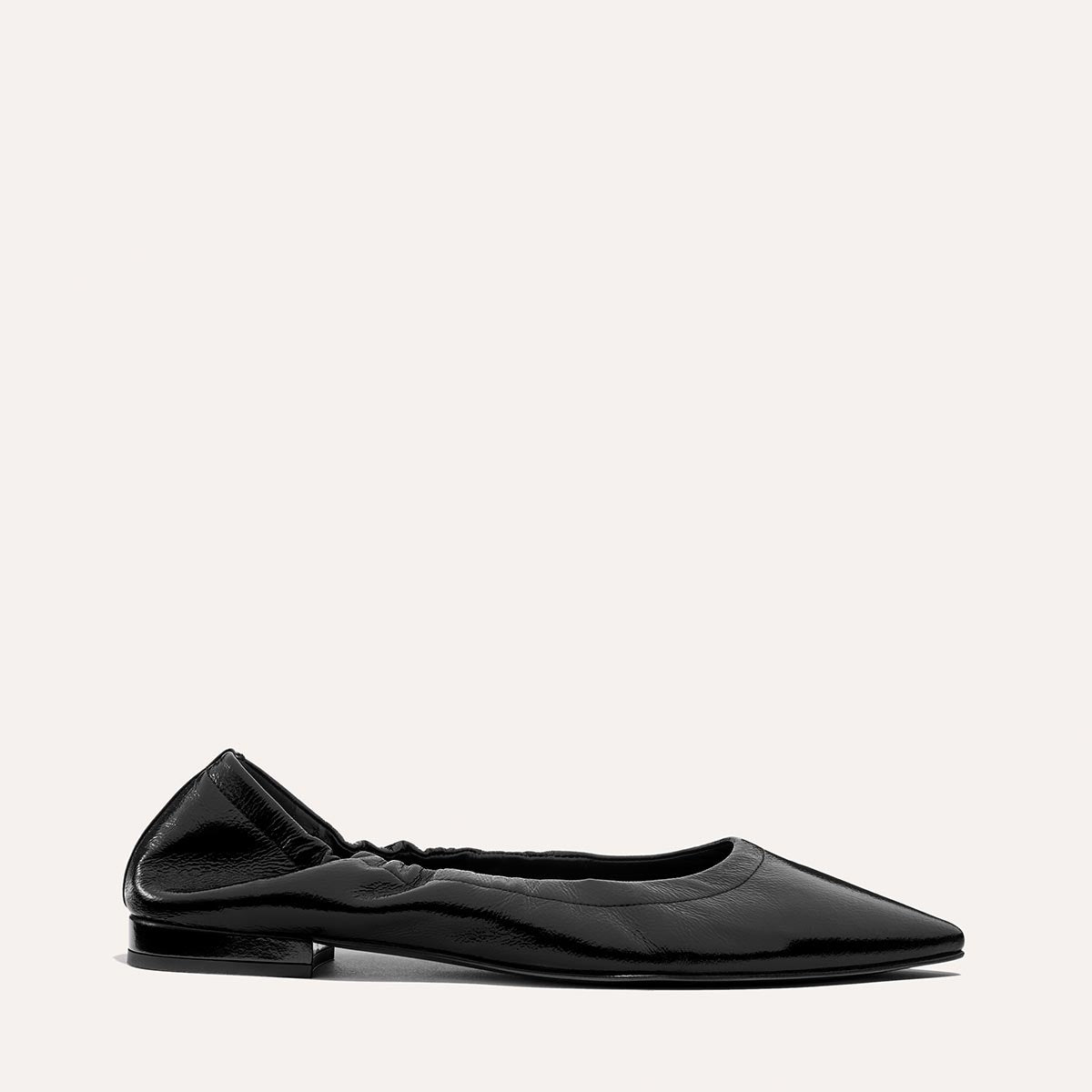 The Roma - Black Crinkle Patent