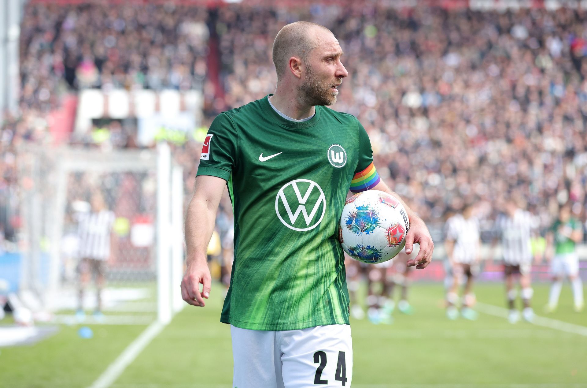 Why did Christian Eriksen terminate his contract at Wolfsburg?