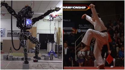 Watch Google's humanoid robot nail the 'crane' pose from The Karate Kid