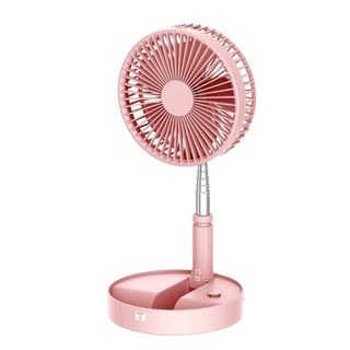 A pink folding fan