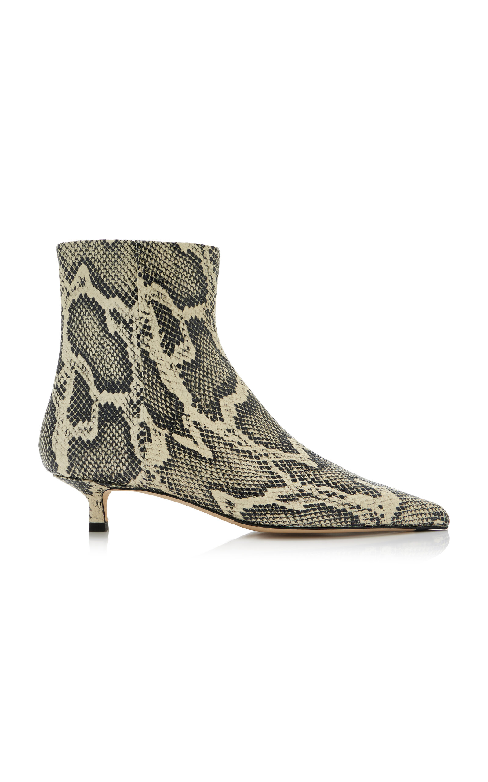Sofie Snake-Effect Leather Ankle Boots