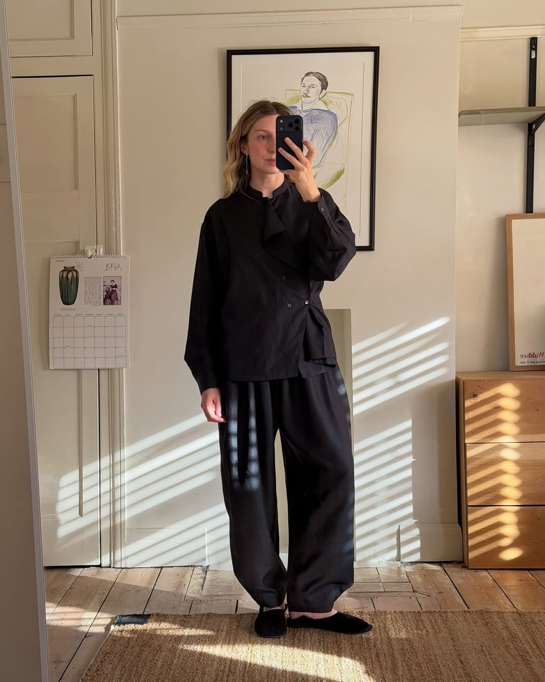 Brittany wearing slipper shoes